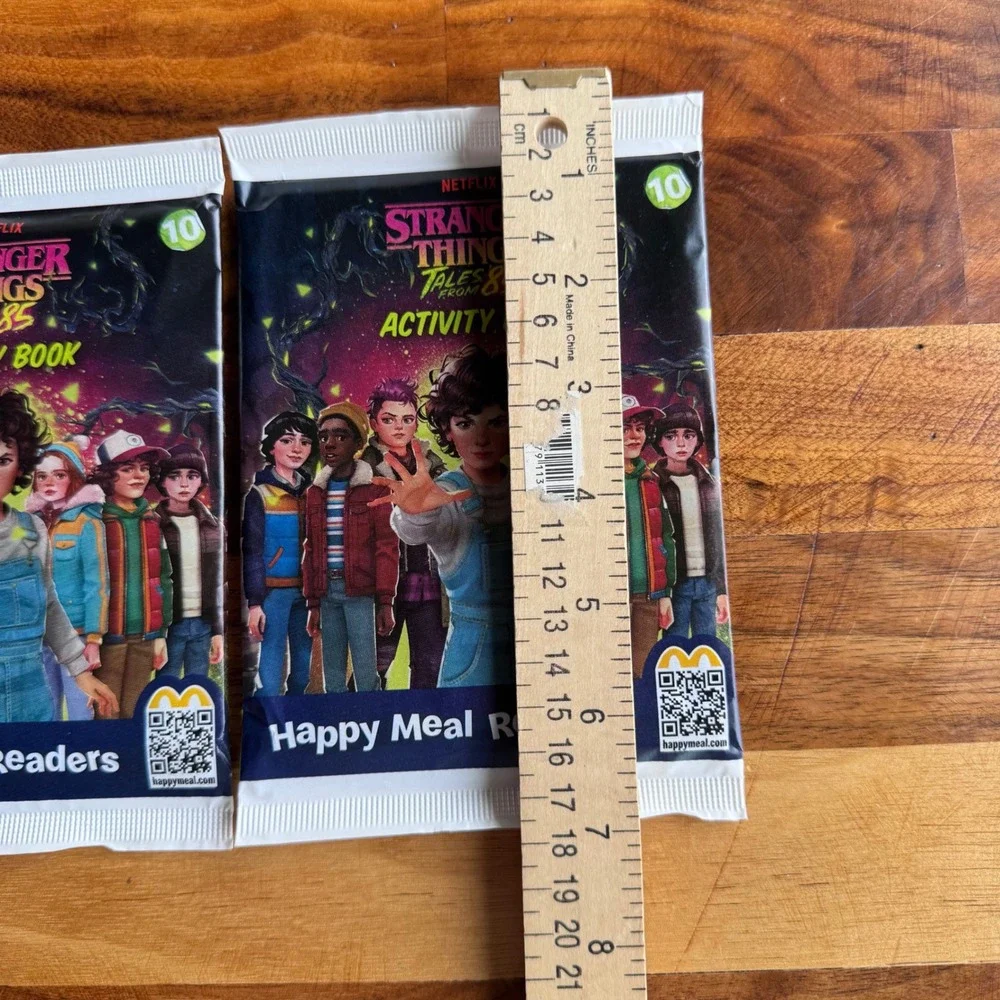 Set of 2 McDonald's Happy Meal Readers Stranger Things Netflix Activity Book #10